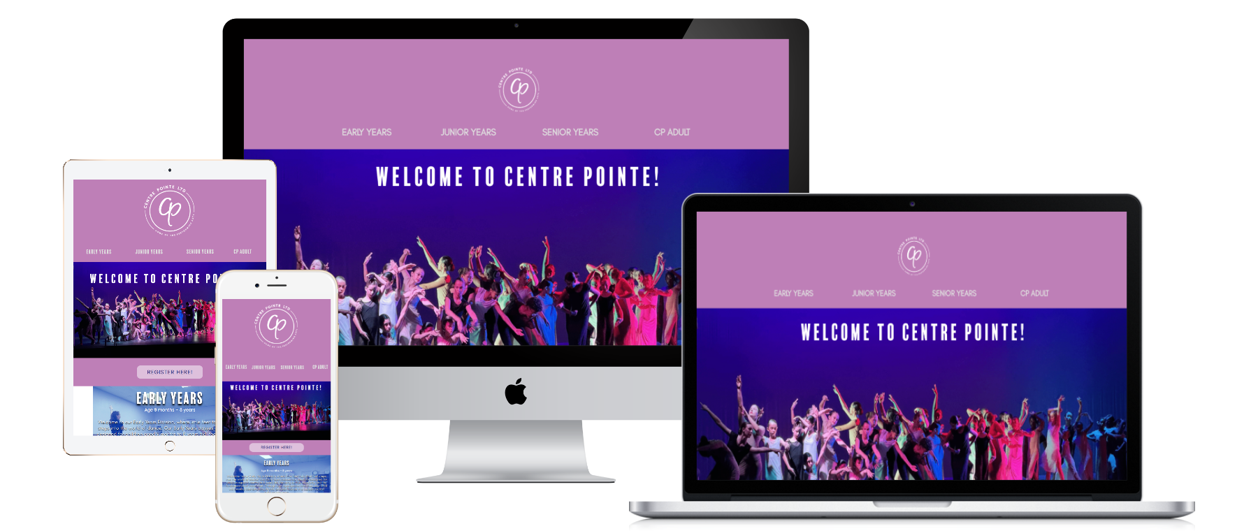 Centre Pointe Dancing Mockup Design